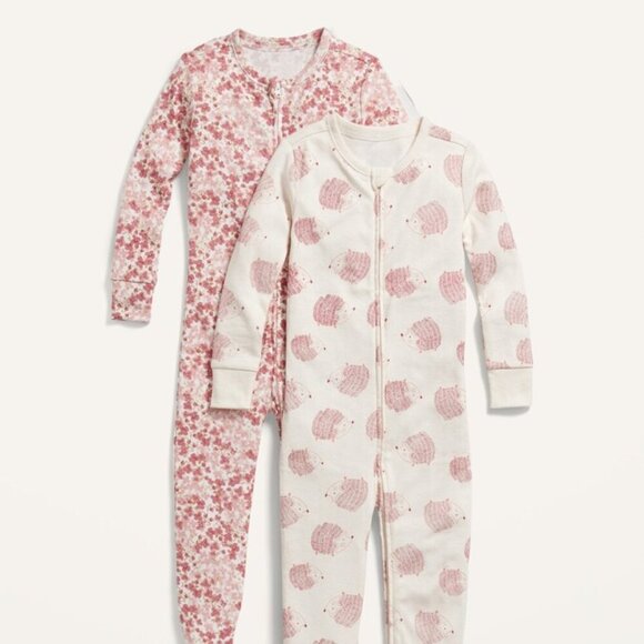Old Navy 3-Pack Sleep & Play One-Piece Footie Pajama for Toddler Girls - Picture 1 of 4